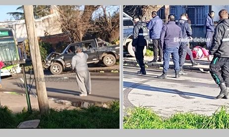 F. Varela – Varios heridos tras accidente entre una camioneta y un colectivo de la 500